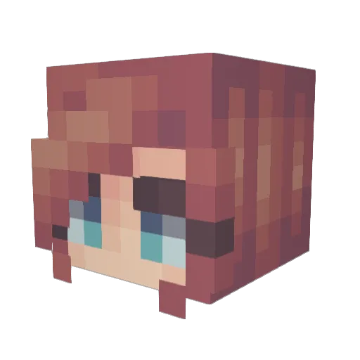 everna4bogers Minecraft avatar head, 3D render