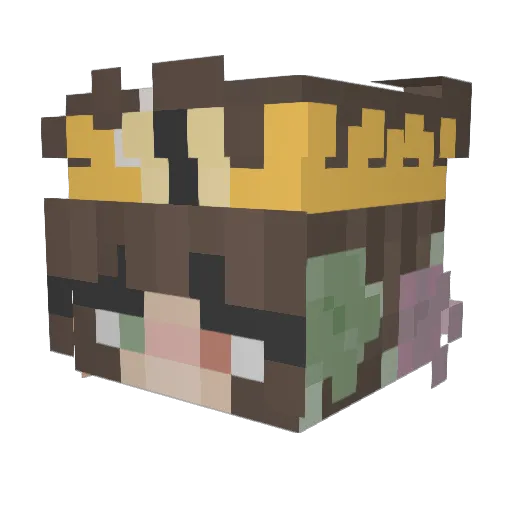eversnoow Minecraft avatar head, 3D render