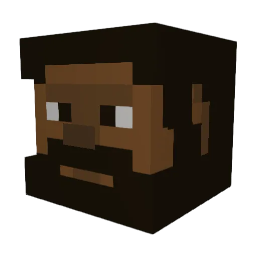 every_end Minecraft avatar head, 3D render