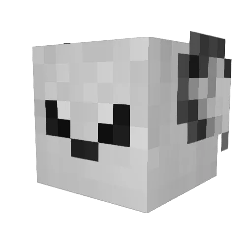 everywant Minecraft avatar head, 3D render