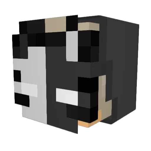 evesom Minecraft avatar head, 3D render