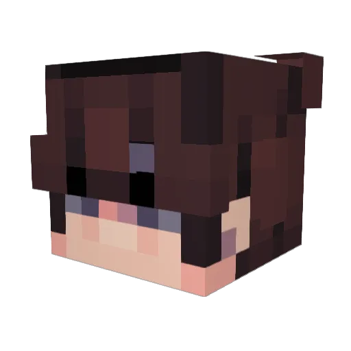 evestaa Minecraft avatar head, 3D render