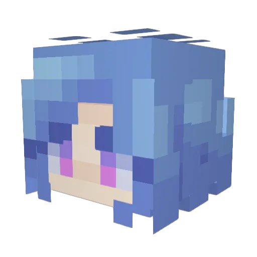 evestr Minecraft avatar head, 3D render