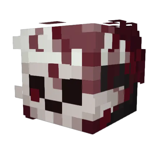 evgeneliz Minecraft avatar head, 3D render