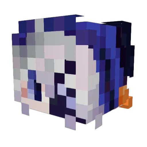 evgesha_kamenniy Minecraft avatar head, 3D render