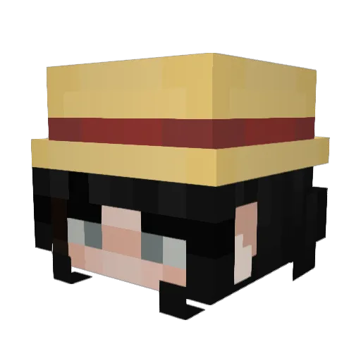evhura Minecraft avatar head, 3D render