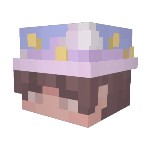 evie107188 Minecraft avatar head, 3D render