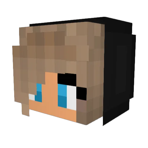 evie22 Minecraft avatar head, 3D render