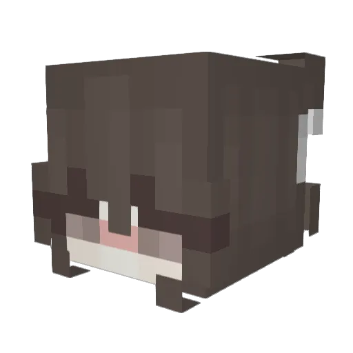 evie_x Minecraft avatar head, 3D render