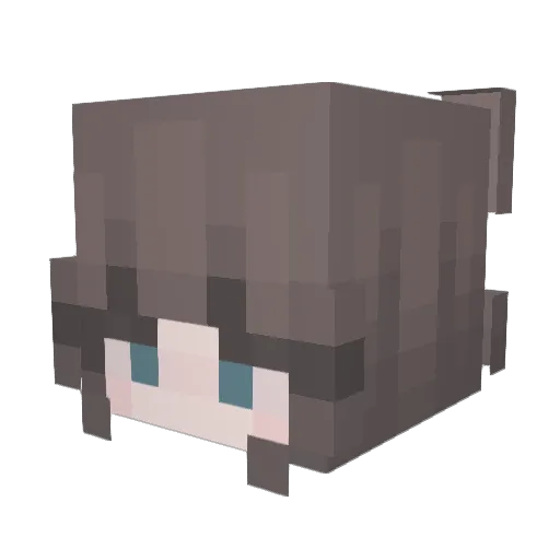 eviemeoww Minecraft avatar head, 3D render