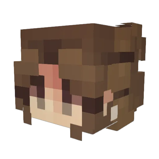evieruthx Minecraft avatar head, 3D render