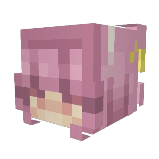 evii18 Minecraft avatar head, 3D render