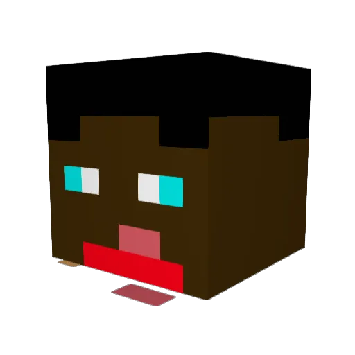 evil058 Minecraft avatar head, 3D render