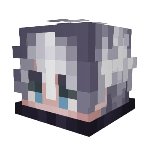 evilETH Minecraft avatar head, 3D render