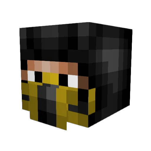 evilICUP Minecraft avatar head, 3D render