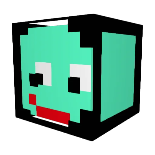 evilSparky7 Minecraft avatar head, 3D render