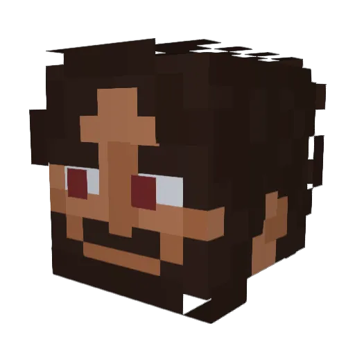 evil_greg Minecraft avatar head, 3D render