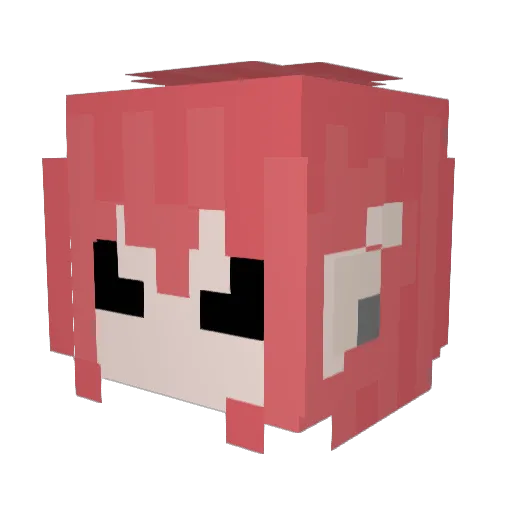 evil_lesbian Minecraft avatar head, 3D render