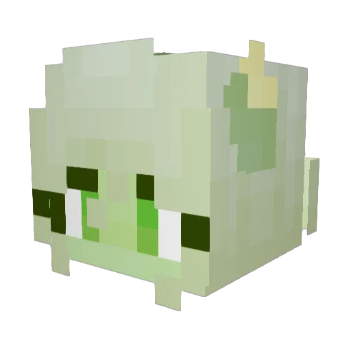 evilapril Minecraft avatar head, 3D render