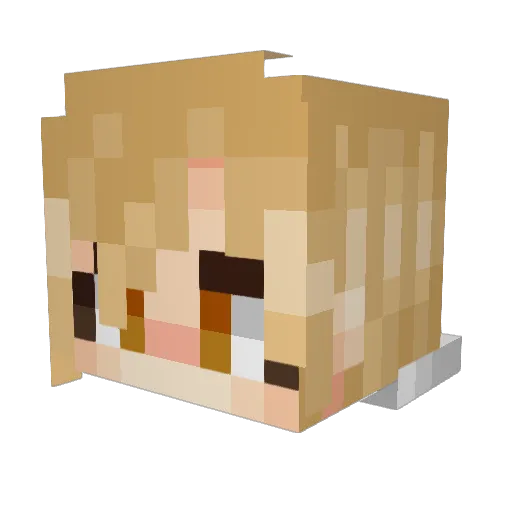 evilassberry Minecraft avatar head, 3D render