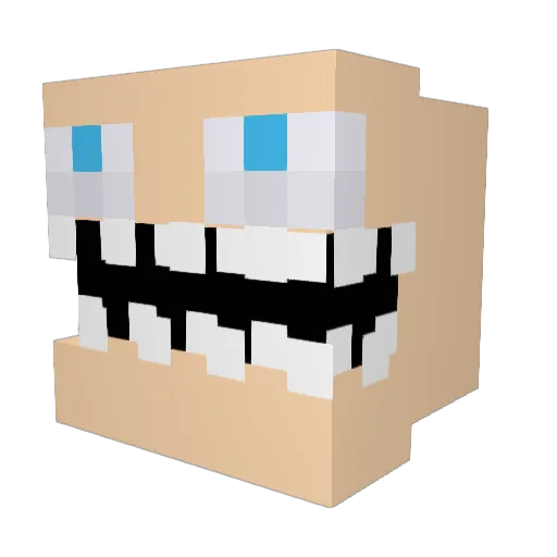 evilbacon123 Minecraft avatar head, 3D render