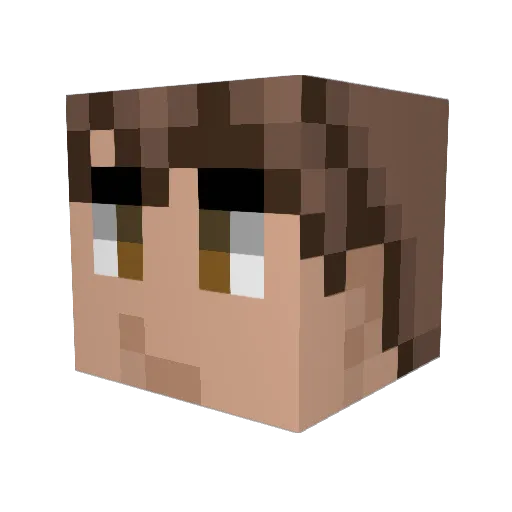 evilbloodman24 Minecraft avatar head, 3D render