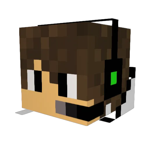 evilbob56 Minecraft avatar head, 3D render