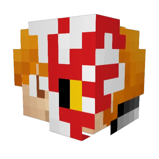 evildog974 Minecraft avatar head, 3D render