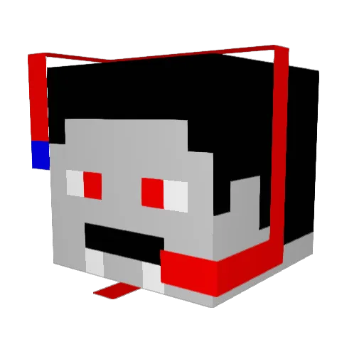 evilduerr Minecraft avatar head, 3D render