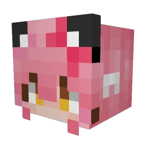 evilflavor Minecraft avatar head, 3D render