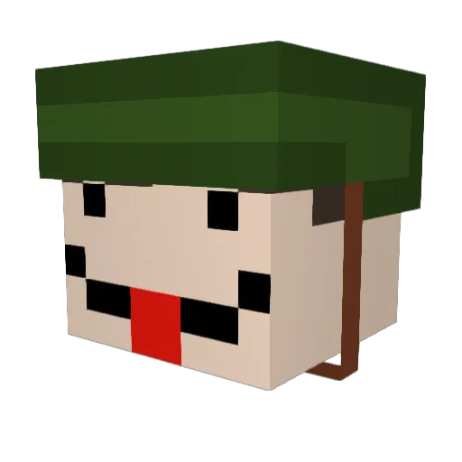 evilgangster666 Minecraft avatar head, 3D render