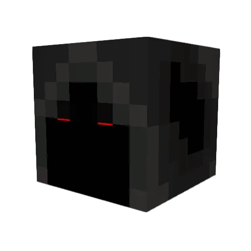 evilguardian Minecraft avatar head, 3D render