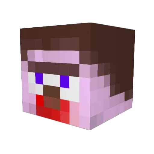 evilman88 Minecraft avatar head, 3D render
