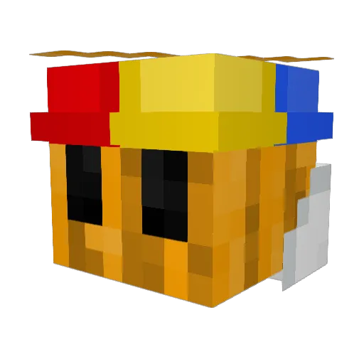 evilmcgood Minecraft avatar head, 3D render