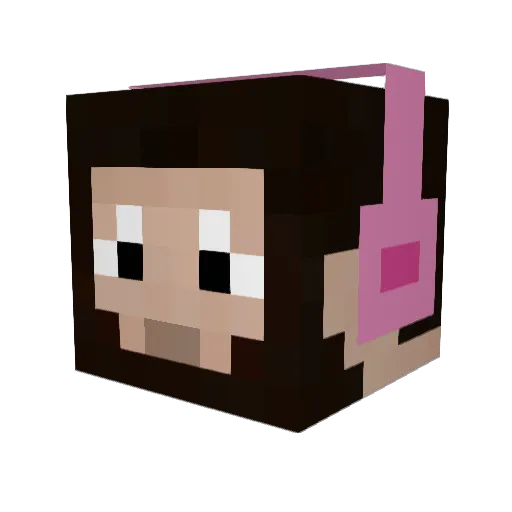 eviloatmeal Minecraft avatar head, 3D render