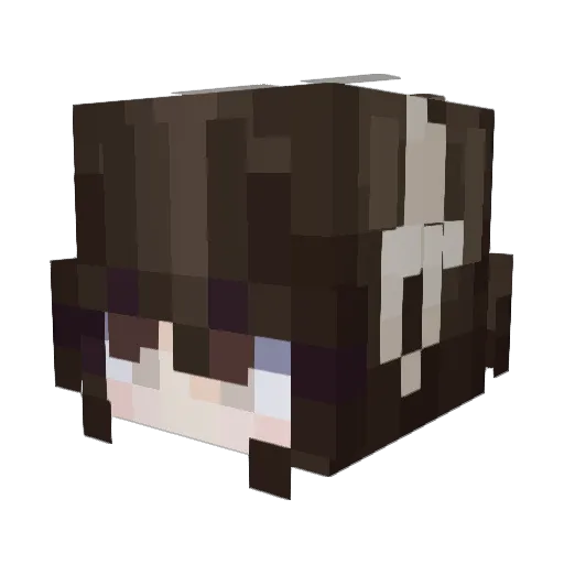 eviloomf Minecraft avatar head, 3D render