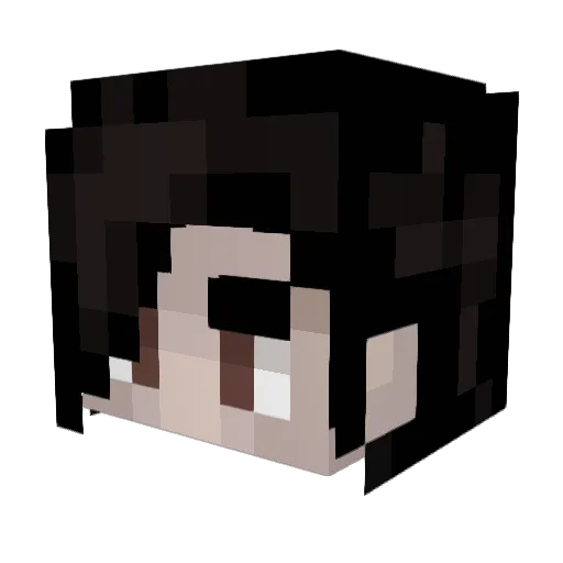 evilpansy Minecraft avatar head, 3D render