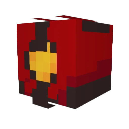 evilpowerade Minecraft avatar head, 3D render