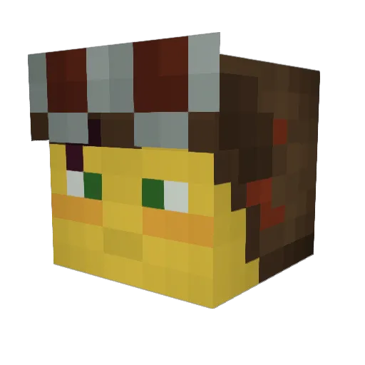 evilpyroman Minecraft avatar head, 3D render