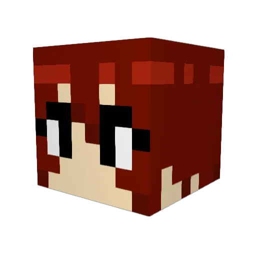 evilscaryzombie Minecraft avatar head, 3D render