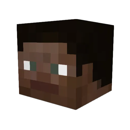 evilspotify Minecraft avatar head, 3D render