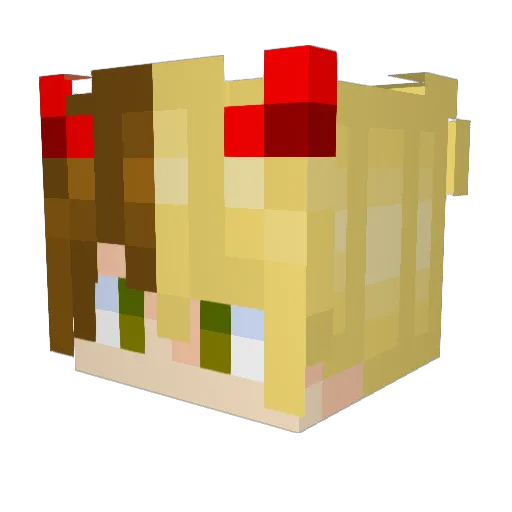 eviltrailmix Minecraft avatar head, 3D render