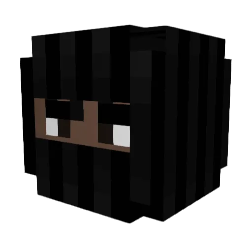 evilyasha Minecraft avatar head, 3D render