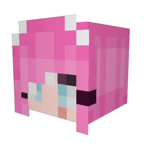 evipat Minecraft avatar head, 3D render