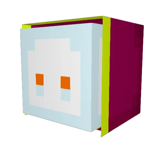 evitempla15 Minecraft avatar head, 3D render