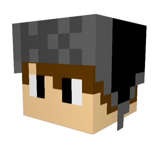 evixi0n Minecraft avatar head, 3D render