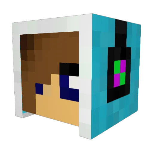 evlmonkeys Minecraft avatar head, 3D render