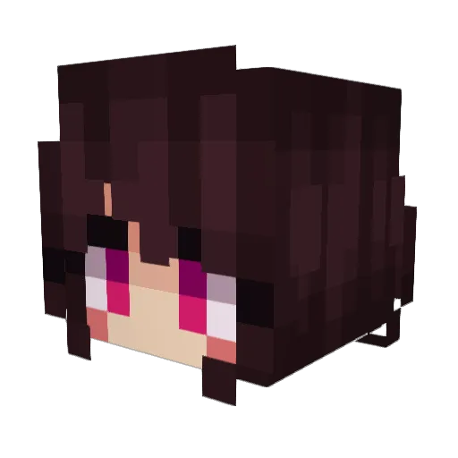 evnyan Minecraft avatar head, 3D render