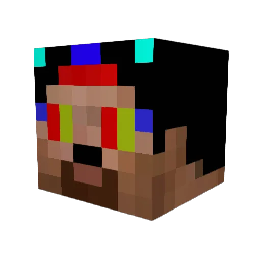 evo9fq360 Minecraft avatar head, 3D render
