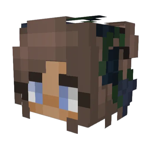evoAudrey01 Minecraft avatar head, 3D render